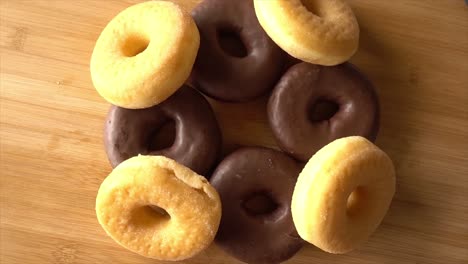 donuts in 4k video as background 05