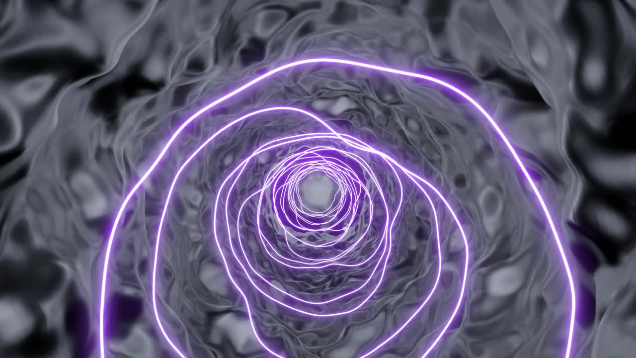 túnel de neón abstracto