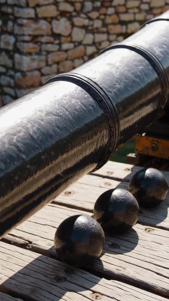 Old Cannon and Cannonballs