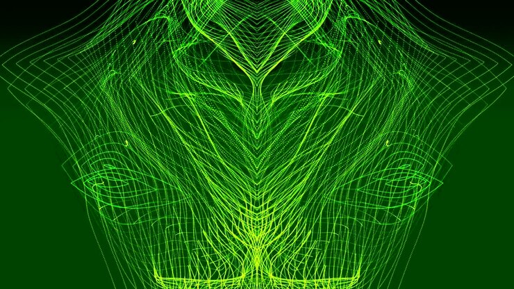 Abstract background in dark green