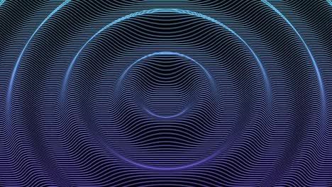 abstract ripples looped animation. 3d wavy background, backdrop, screensaver. elegant grid surface, water waves and rings, liquid flowing shapes. digital technology circles 4k animated footage