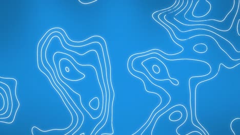 animation of moving white lines over blue background