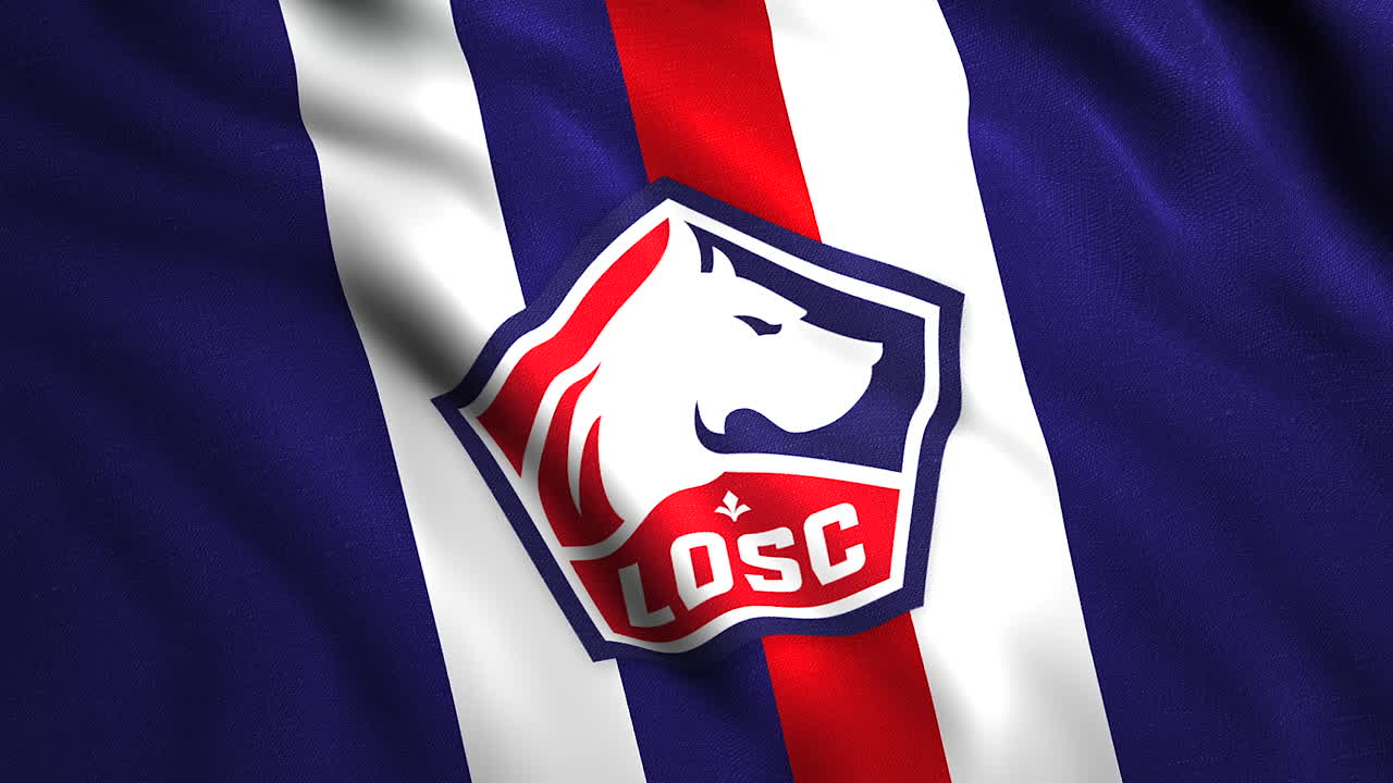 bandera del club de fútbol losc
