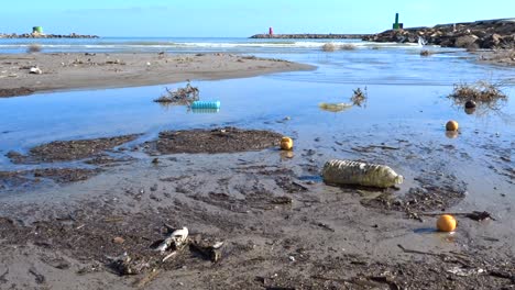 a still shot of the impact plastic pollution has on the planets oceans and water systems