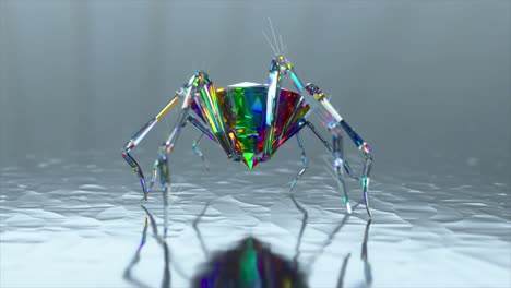 crystal spider robot