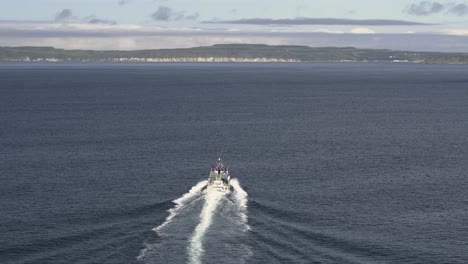 the rathlin ferry leaves ballycastle for rathlin island on the causeway coastal route, northern ireland