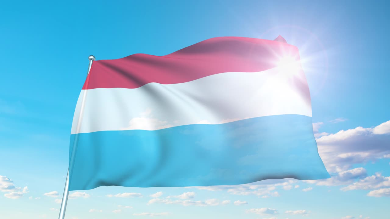 구름이 가득한 하늘을 배경으로 직물 구조로 된 룩부르크의 발 (loopable)