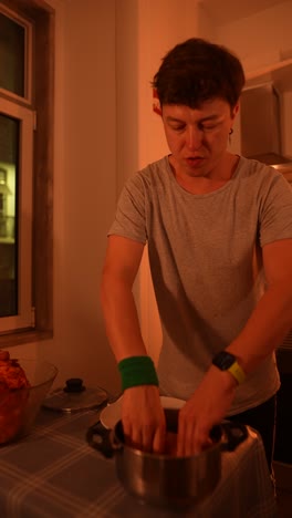 Preparing a Meal at Home
