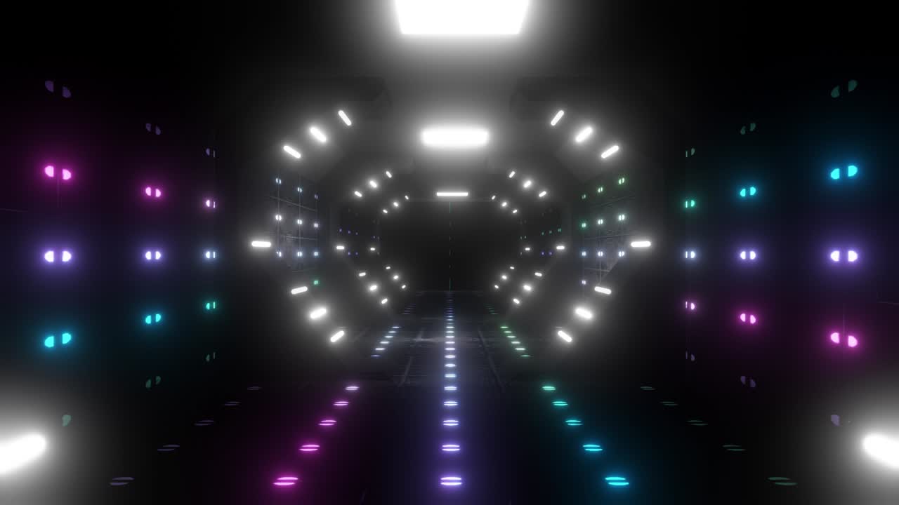 Futuristic Neon Corridor