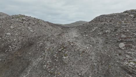 drone shot of the burned down mountains near the coast of cape town