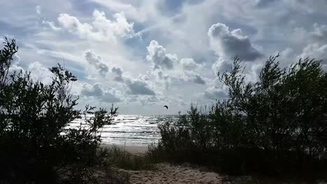 Kitesurfer-Auf-See