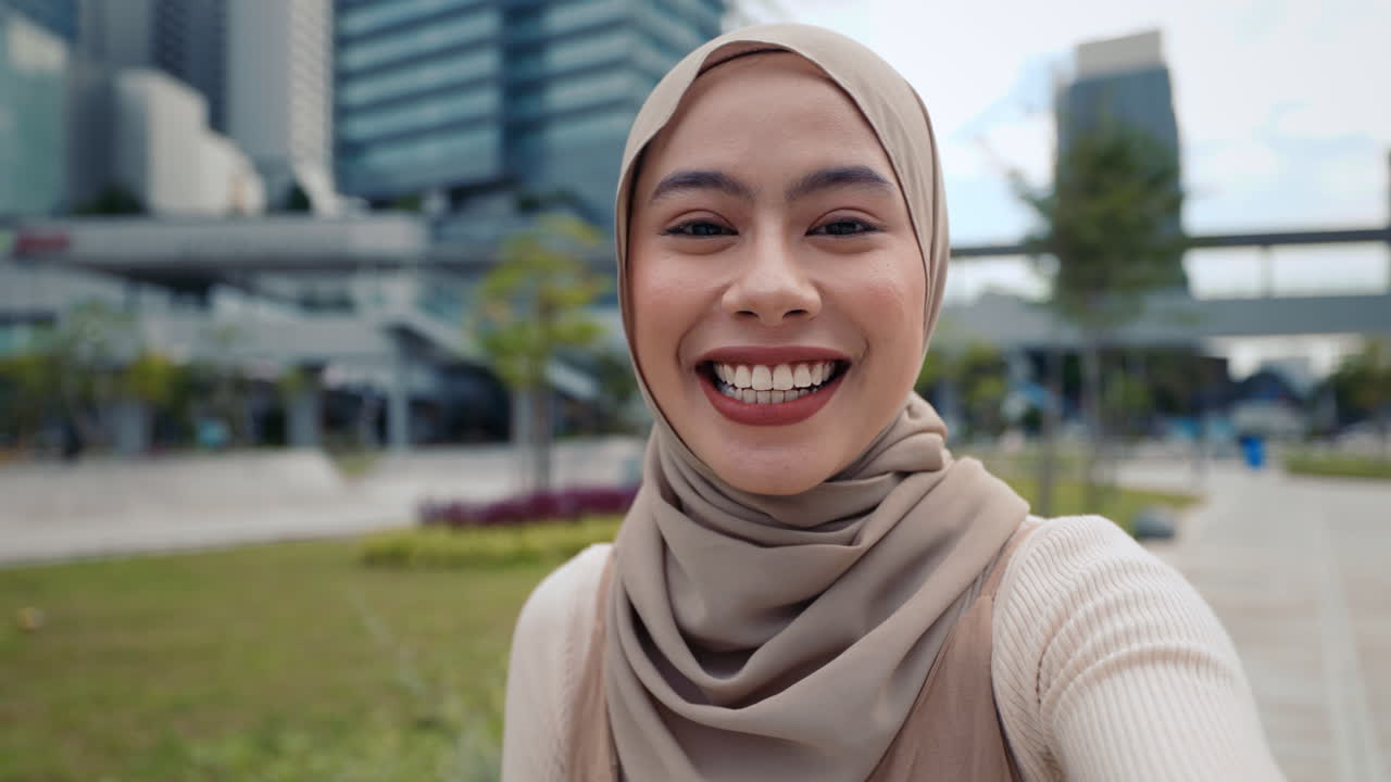 Woman in Hijab in Urban Setting