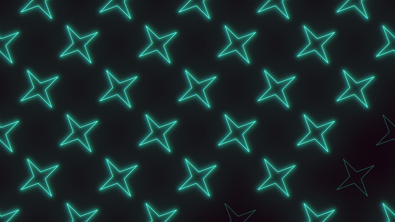 Blue stars set against a black backdrop create a striking pattern in this image