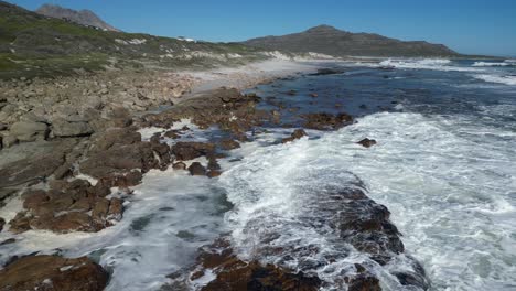 the coastline on the atlantic side of the cape province, western cape