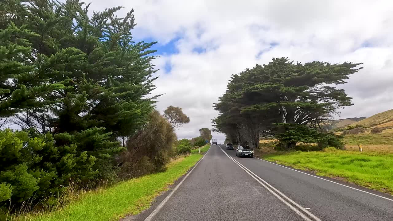 A 30-second journey showcasing lush landscapes and coastal views along the Great Ocean Road in Australia
