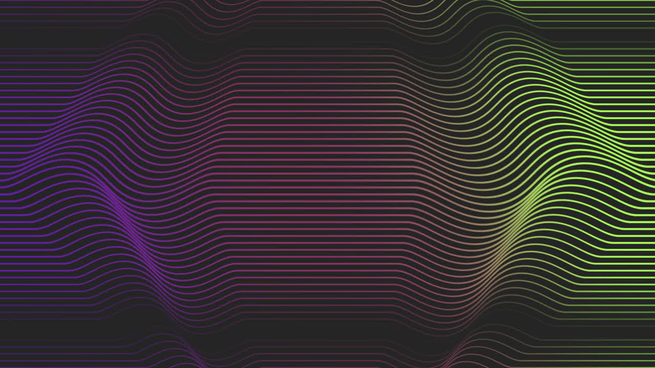 Illusion retro rainbow waves pattern