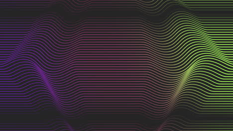 Illusion-retro-rainbow-waves-pattern