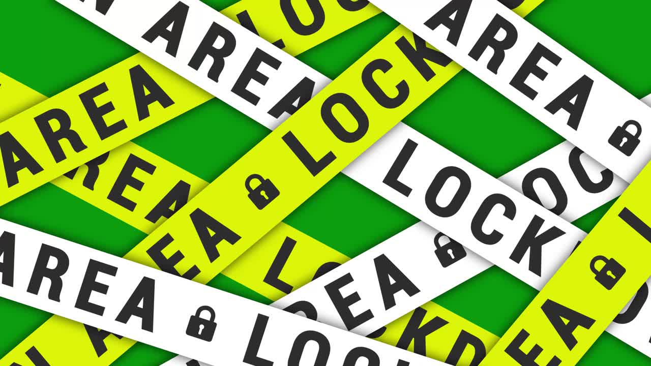 지역을 잠금시켜라 문자 경찰 라인