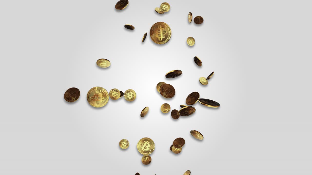 4k 3d stock exchange cryptocurrency price quotes green screen loop animation background market