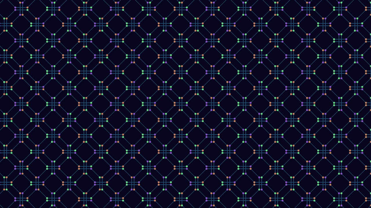 cuadrícula de patrón de puntos azules y púrpuras