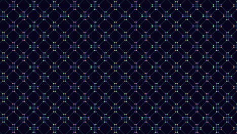 grid of blue and purple dot pattern
