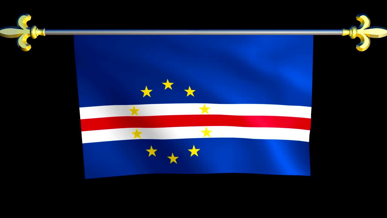 카보베르데의 큰 루프 애니메이션 발