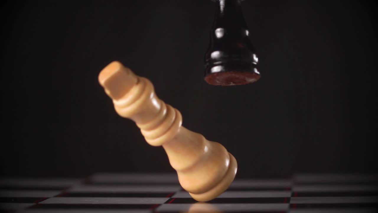 Black king knocking over white king