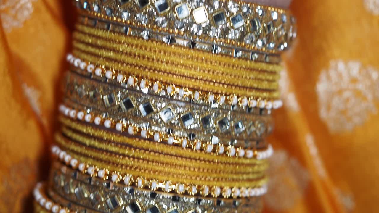 Gold bangles jewelry