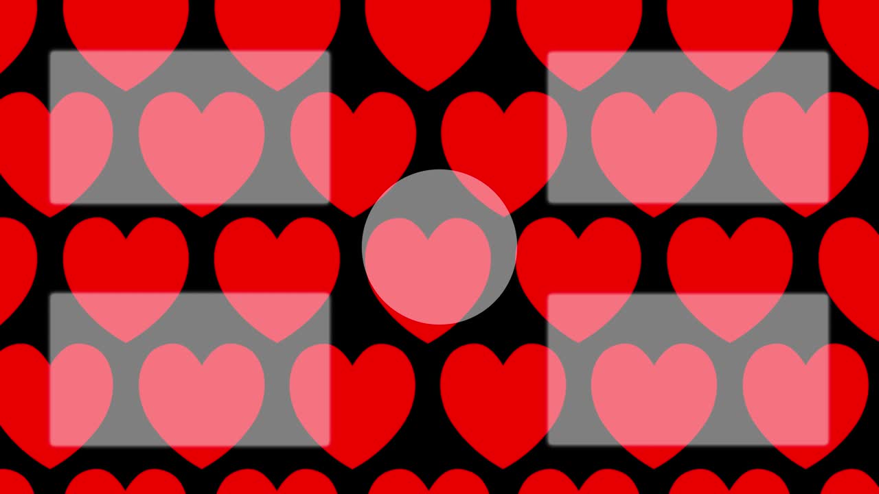 movimientos simples del corazón tarjeta de finalización pantalla de finalización gráficos de movimiento