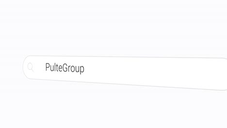 searching pultegroup on the search engine