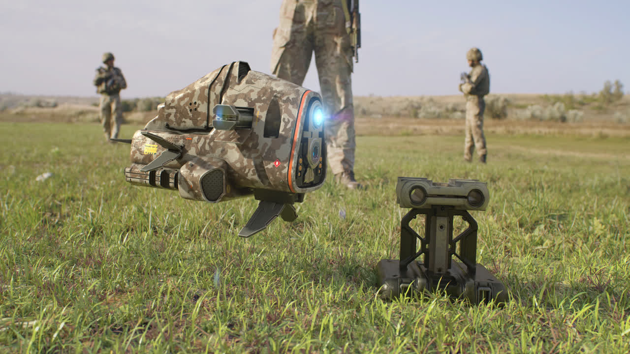 Military Drone and Ground Station in Action