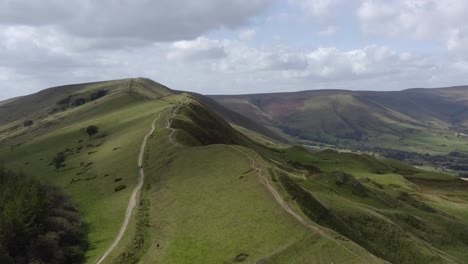 drone shot orbiting mam tor 02