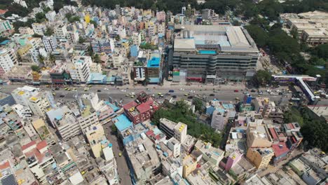 video de cine aéreo de un diseño de btm, una abreviatura de bannerghatta, tavarekere y diseño de madiwala es una localidad en bengaluru, karnataka, india