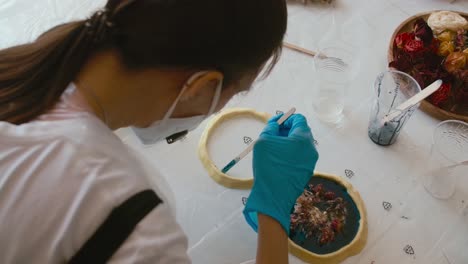 resin art workshop: creating beautiful floral coasters