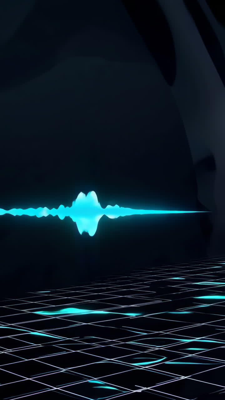Abstract Futuristic Audio Visualization