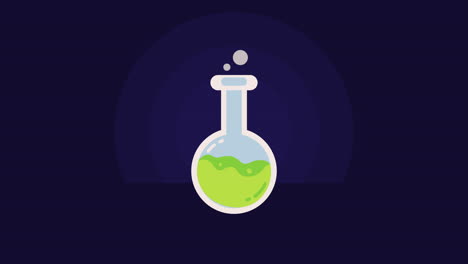 ilustración de un frasco de laboratorio