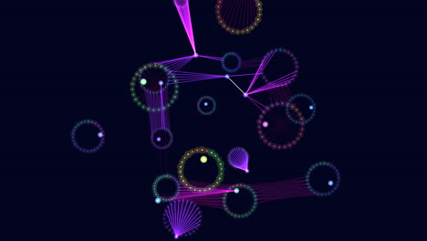 Interconnected-circles-in-vibrant-colors-create-a-network-pattern