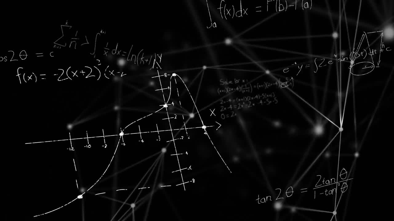 Mathematical equations and asymmetrical lines