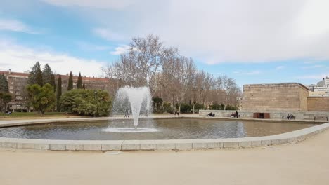 beautiful recreation area in madrid - the west park called parque del oeste