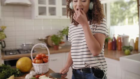 Young-woman-cooking-in-good-mood/Rzeszow/Poland