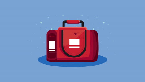 bolsa médica roja