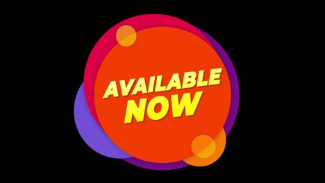 available now promotion banner