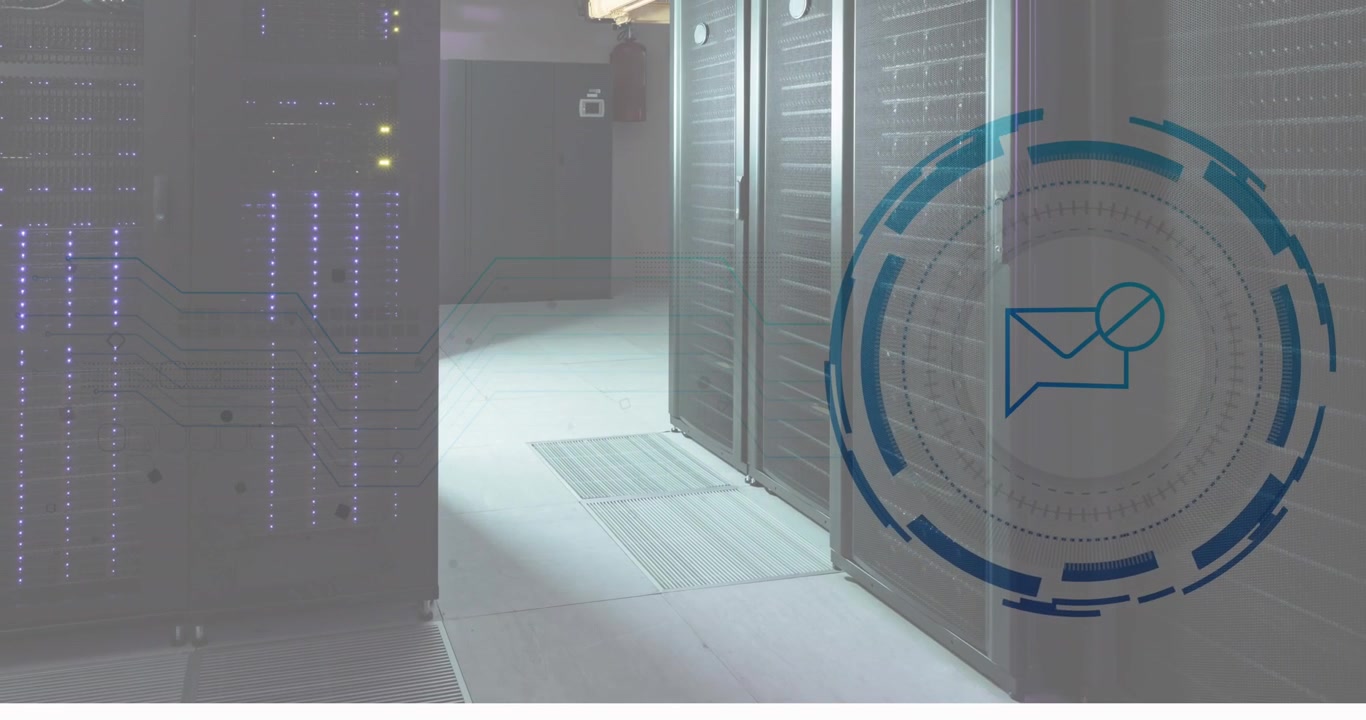 Koncept for digital e-mail-sikkerhed i moderne serverrum