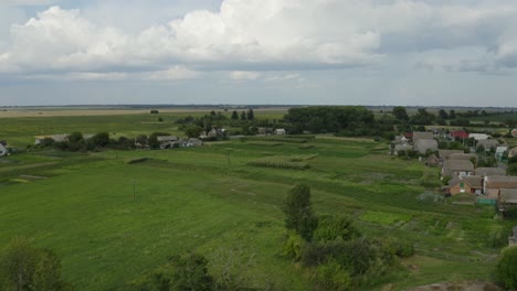 ukraine - a beautiful valley and village somewhere in ukraine - drone footage