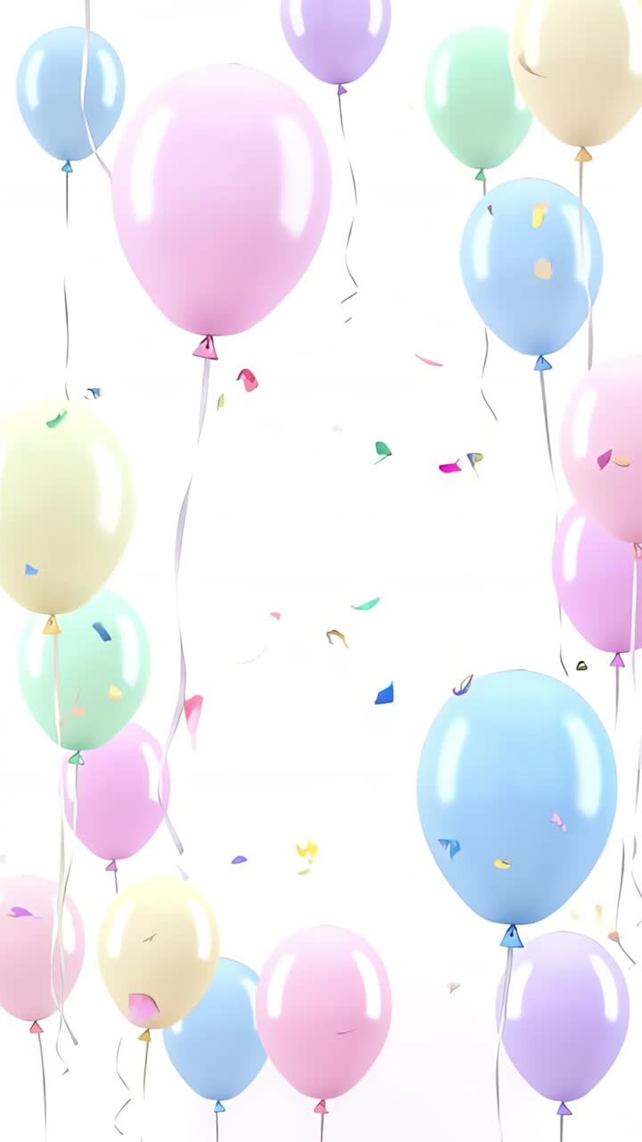 Sfondio di compleanno con palloncini