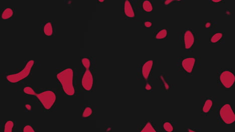 abstract red dot pattern on black background - enigmatic artwork