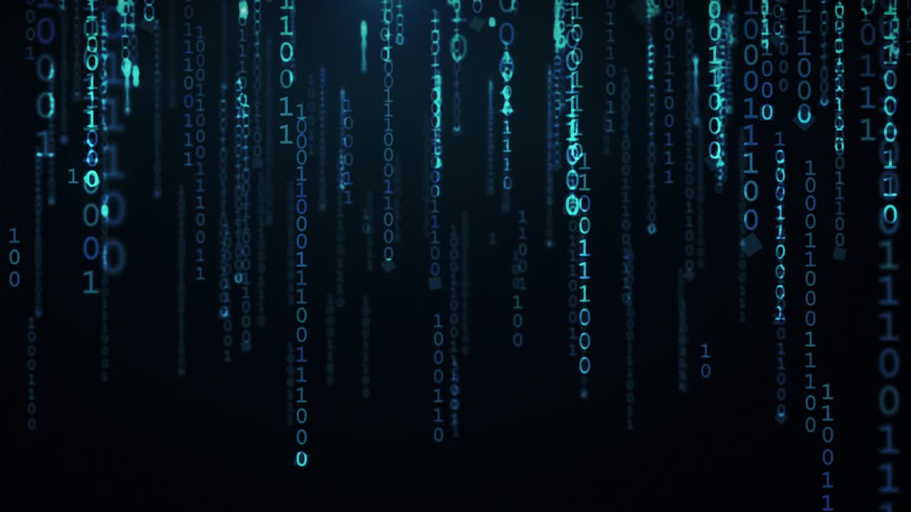 Binary Code Animation - 4K Loopable