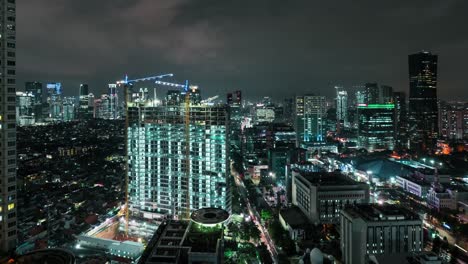 cinemagraph of beautiful cityscape at night