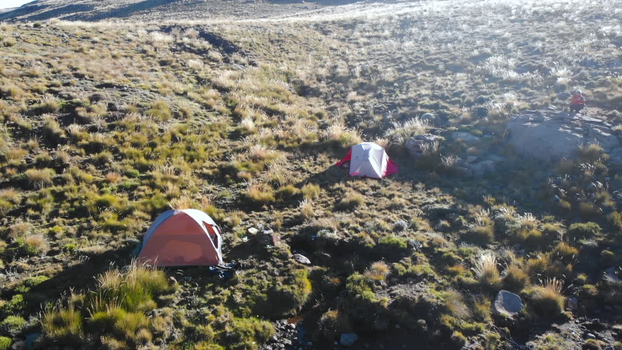 Camping on a Mountainside
