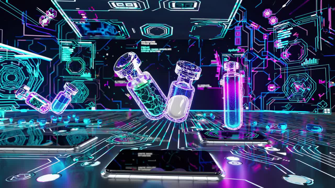 Futuristic Medical Research Visualization